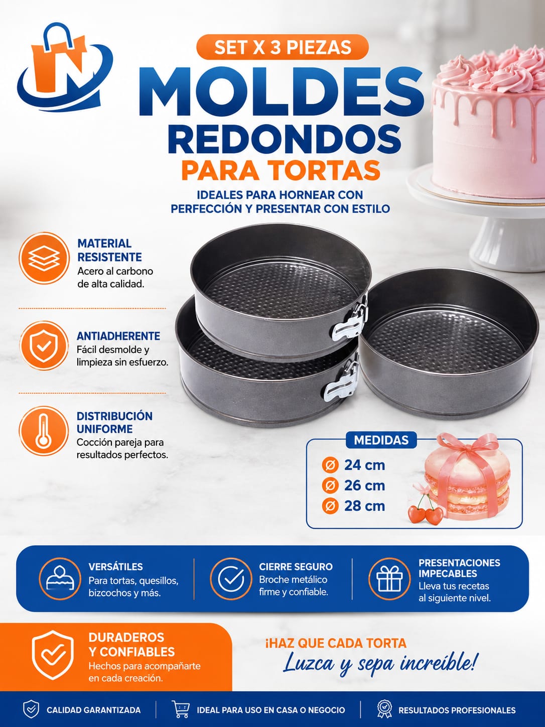 PACK MOLDE REDONDO PARA KEKE