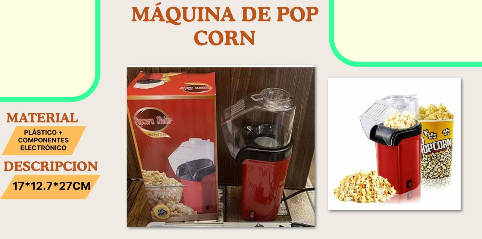 MAQUINA DE HACER PALOMITAS