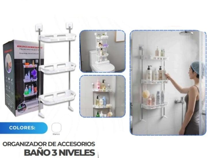 ORGANIZADOR DE BAÑO 3 NIVELES