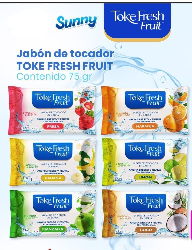 JABON EN BARRA TOKE FRESH