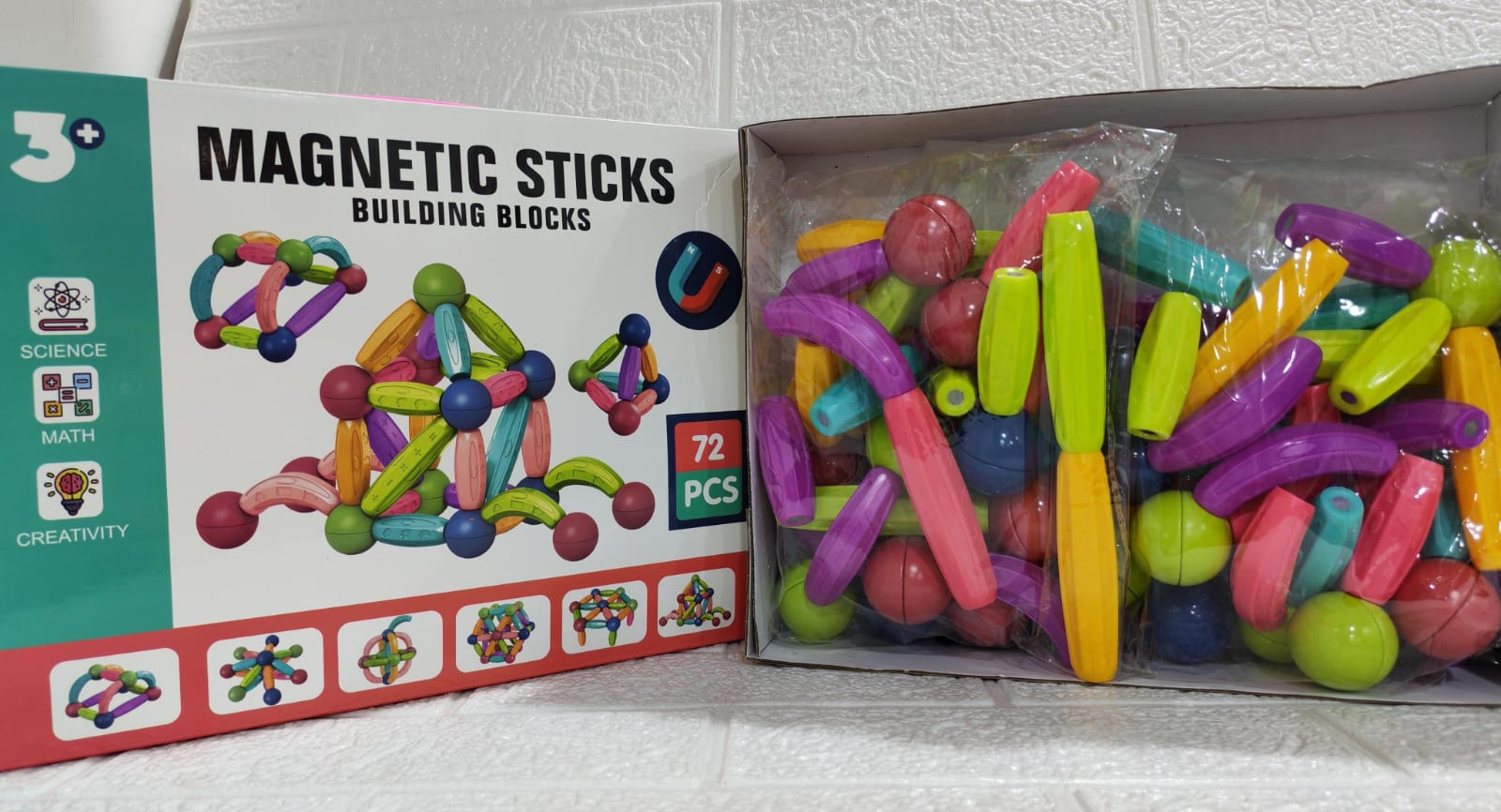 BLOQUES MAGNÉTICOS 72 PCS