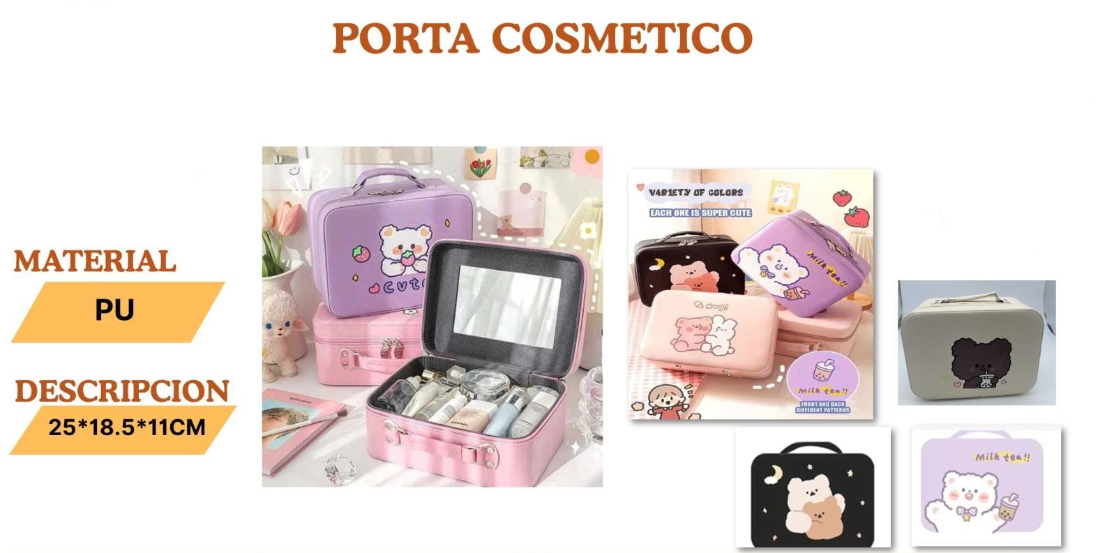 PORTA COSMETICOS KAWAII
