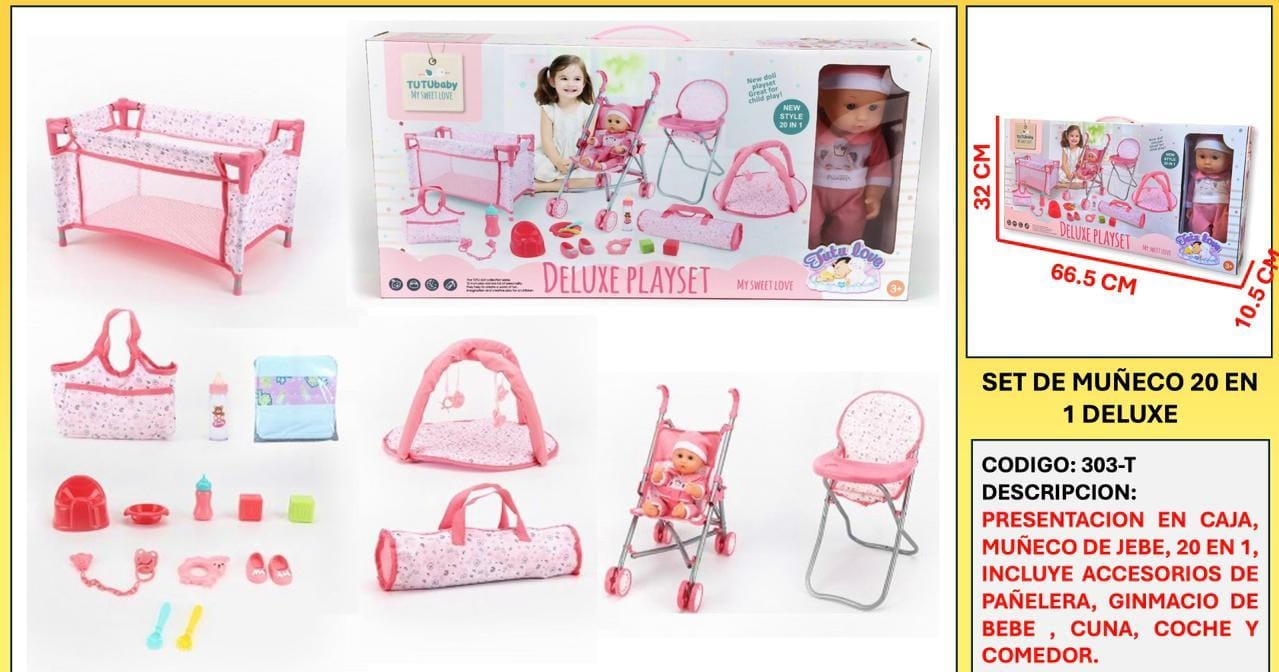 SET DE MUÑECO 20 en 1 DELUXE