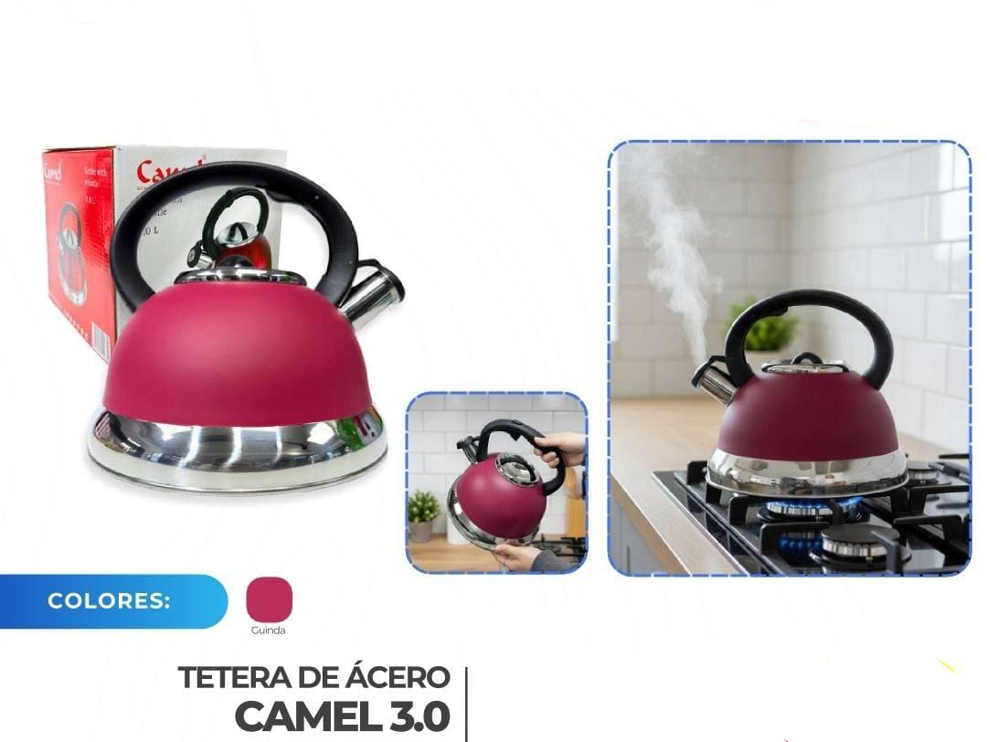 TETERA DE ACERO DE 3 LT CAMEL