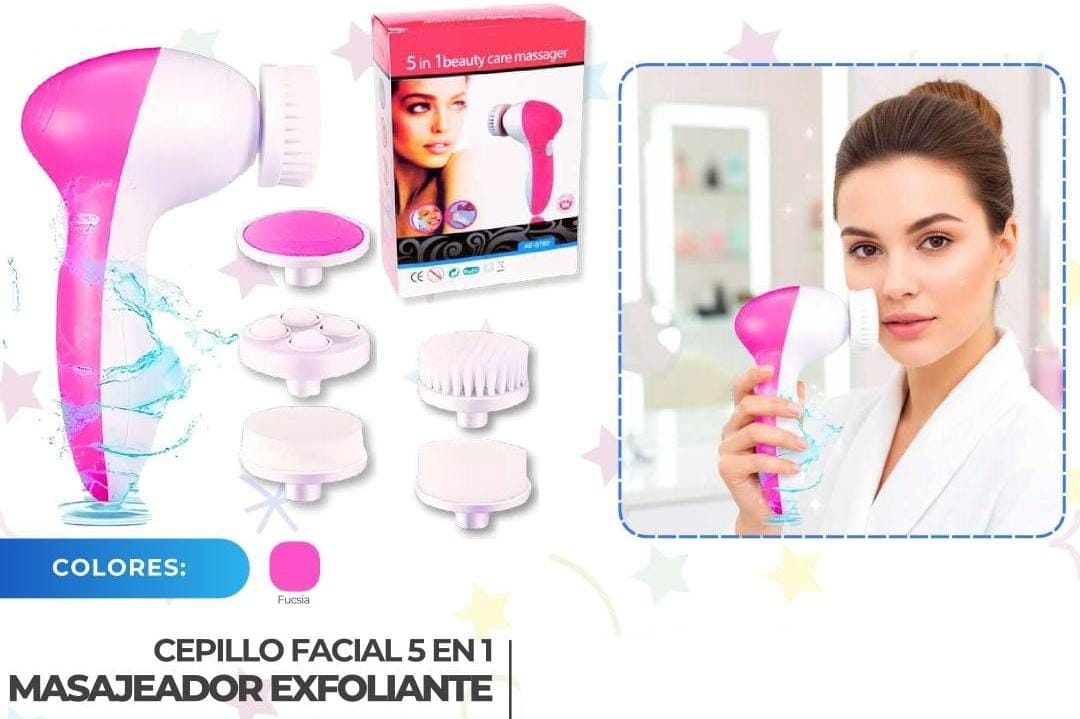 MASAJEADOR 5 en 1 EXFOLIANTE