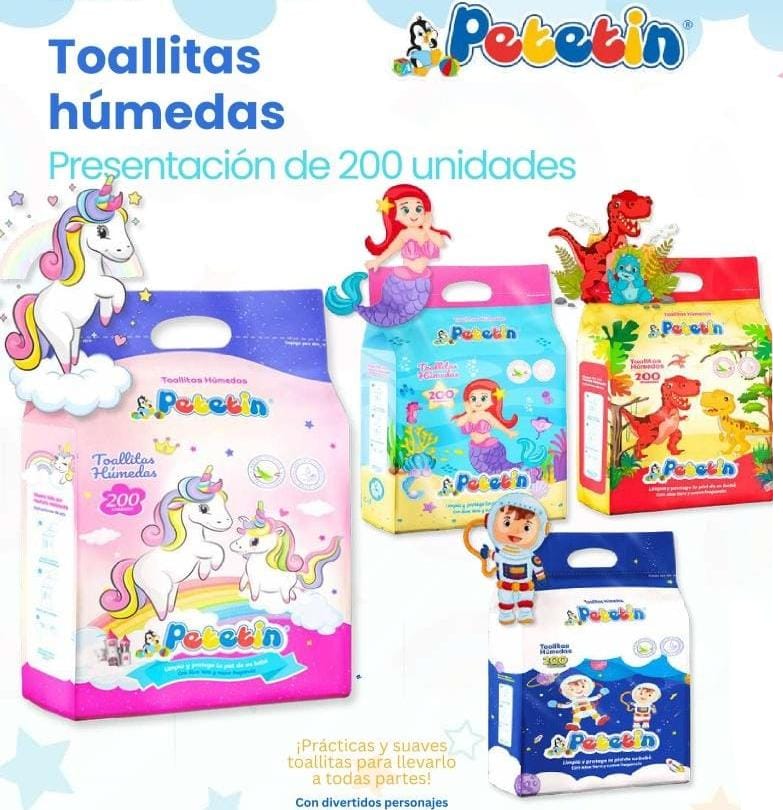 PAÑITOS PETETIN DE 200 UND