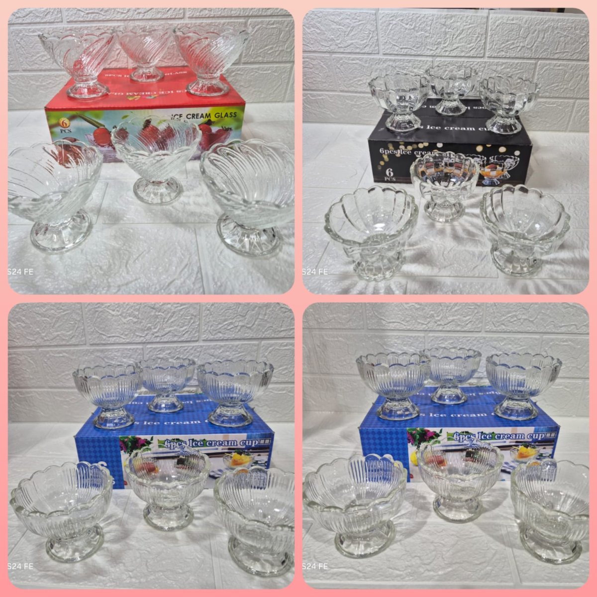 SET DE COPAS PARA HELADO O POSTRE