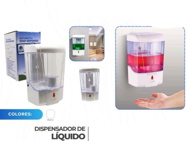 DISPENSADOR DE JABON LIQUIDO CON SENSOR