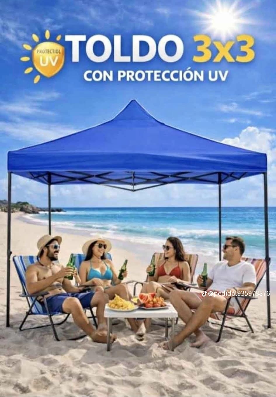 TOLDOS PLEGABLES DE 3 X 3 METROS