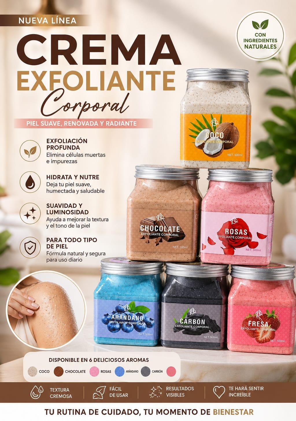 CREMAS EXFOLIANTE PARA EL CUERPO 500ML