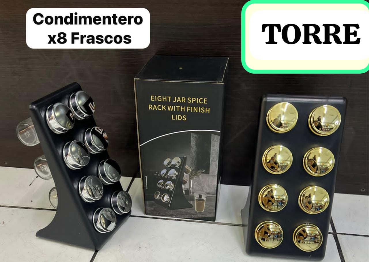 ORGANIZADOR DE CONDIMENTOS TORRE 9 PZ