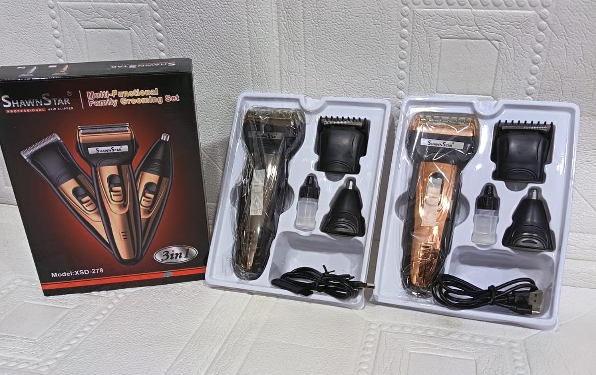 MÁQUINA 3 en 1 AFEITADORA Y CORTADORA DE PELO