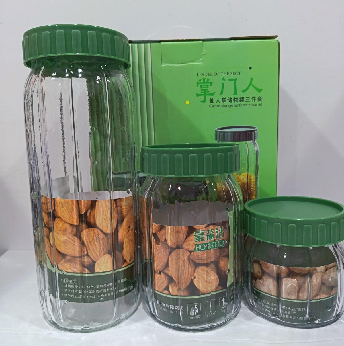 SET DE FRASCOS DE VIDRIO PARA ORGANIZAR