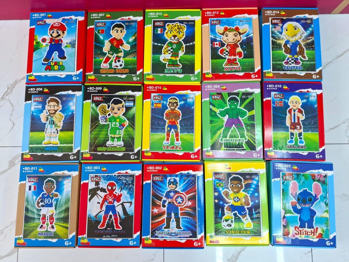 LEGOS XXL DEL MUNDIAL Y PERSONAJES