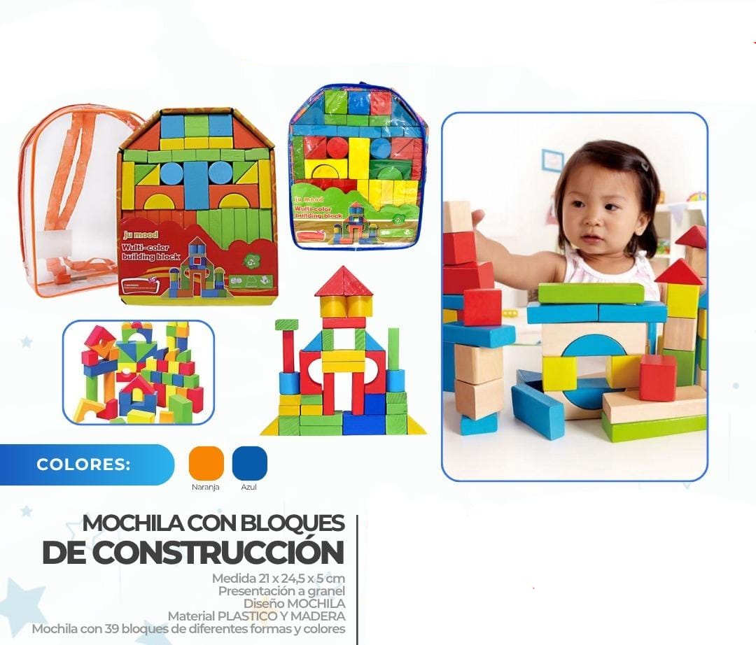 BLOQUES DE CONSTRUCCIÓN CON MOCHILA