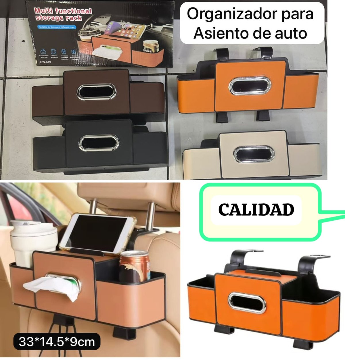 ORGANIZADOR PARA ASIENTO DE AUTO