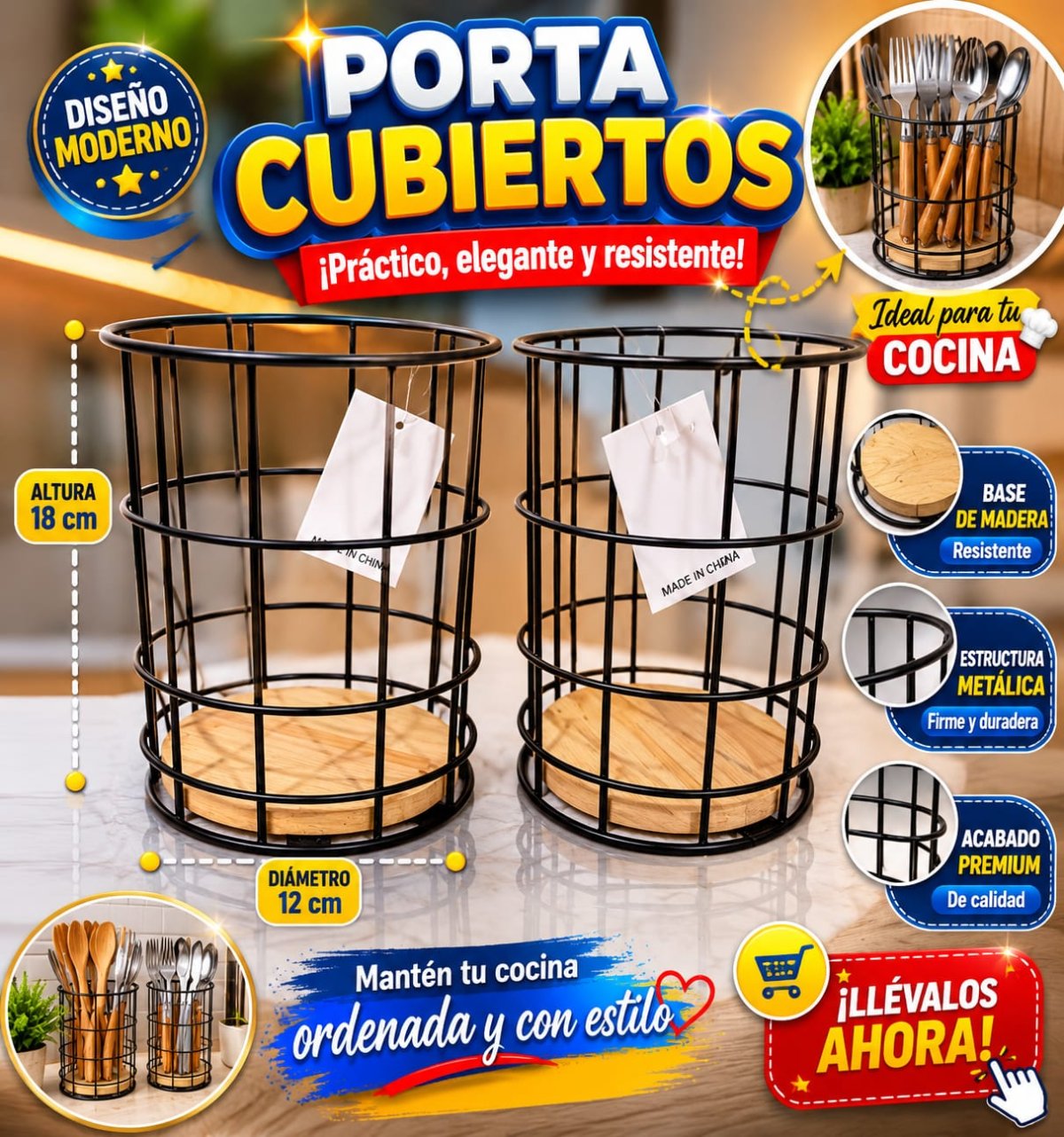 PORTA CUBIERTOS CIRCULAR