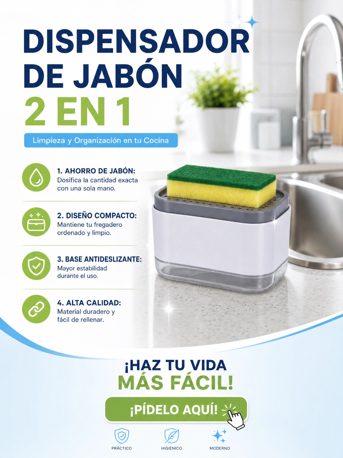 DISPENSADOR DE LAVAVAJILLA SOAP PUMP