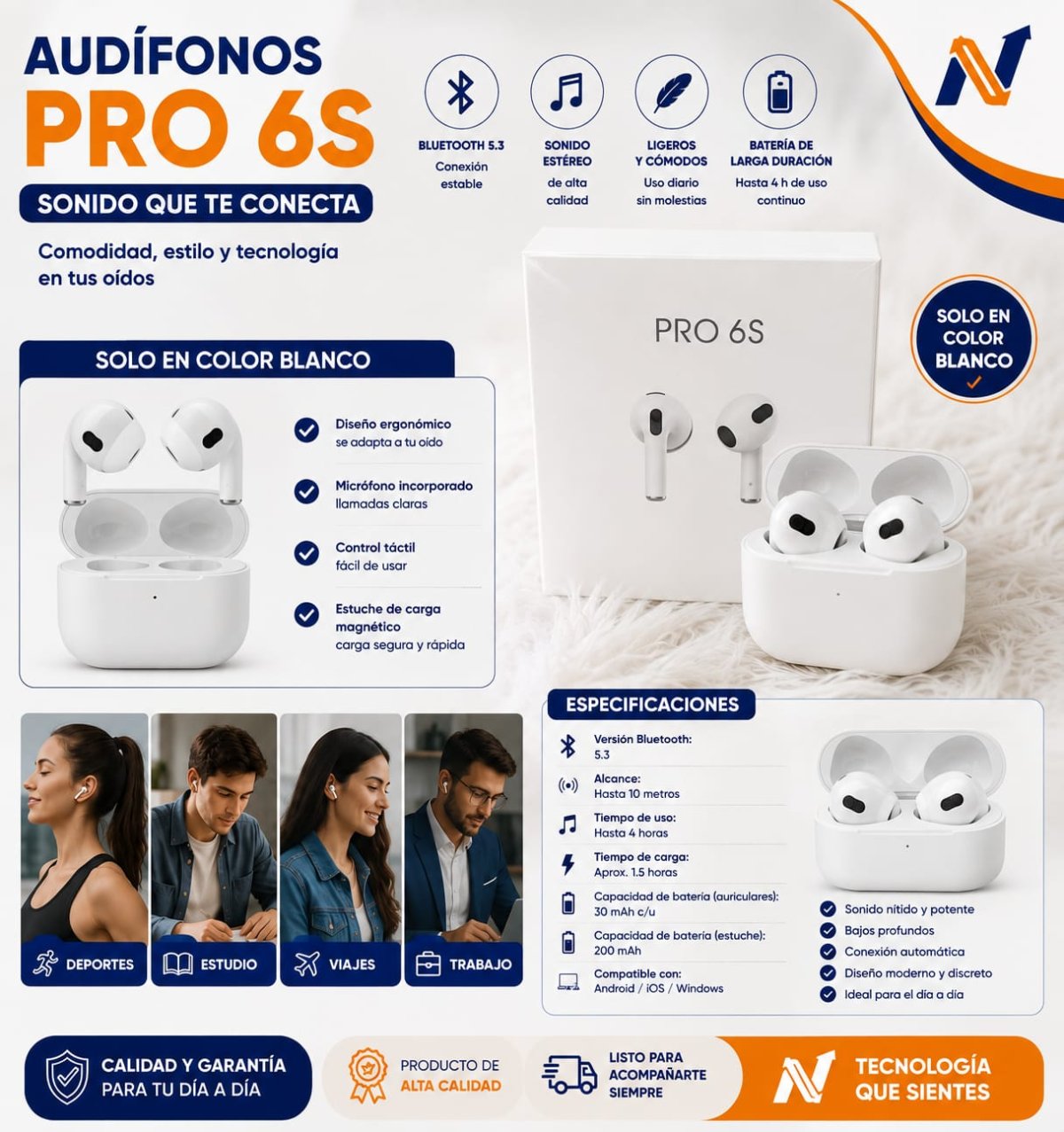 AUDIFONOS PRO6S
