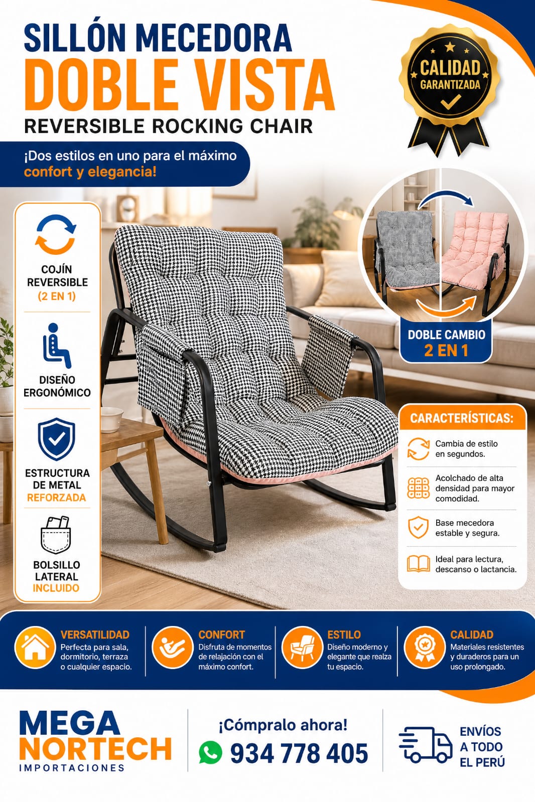 SILLON MESEDORA REVERSIBLE GRANDE