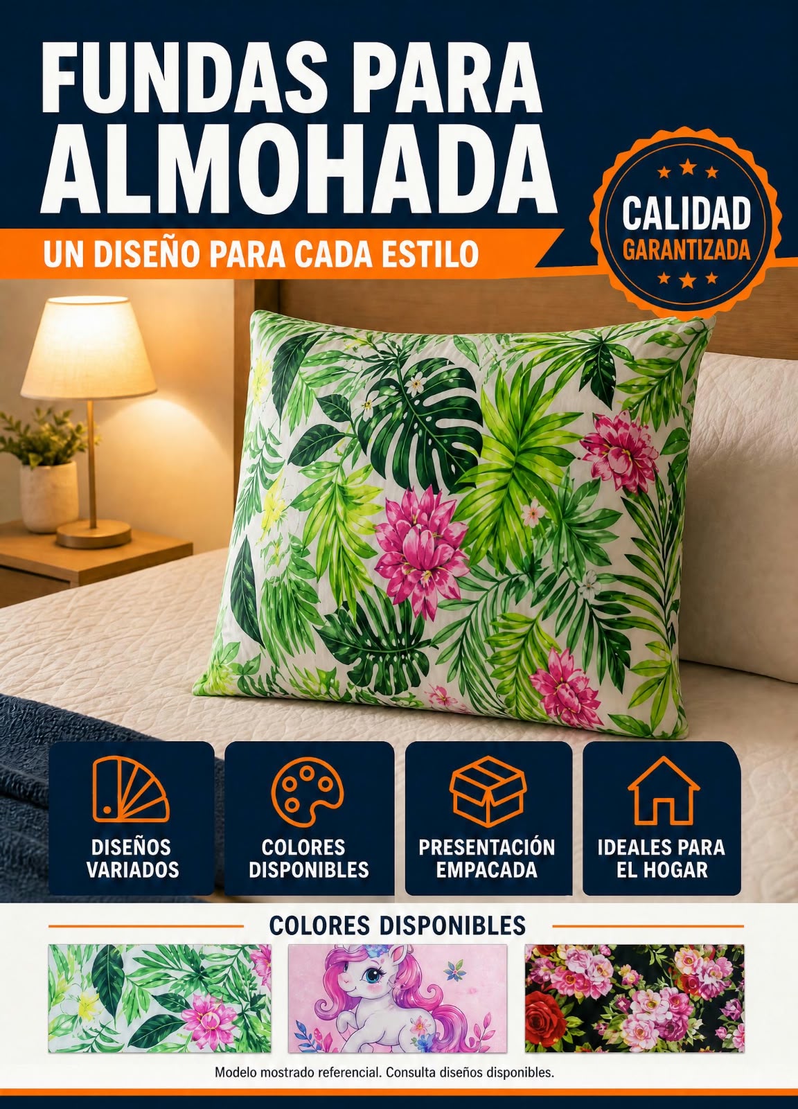 JUEGO DE FUNDA PARA ALMOHADA 44X44