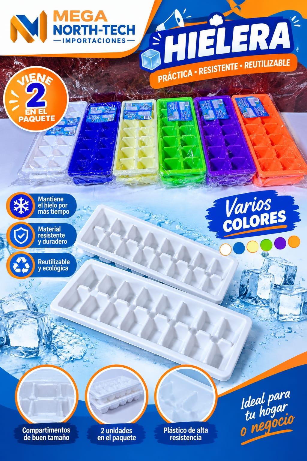 JUEGO DE HIELERA PACK DE 2