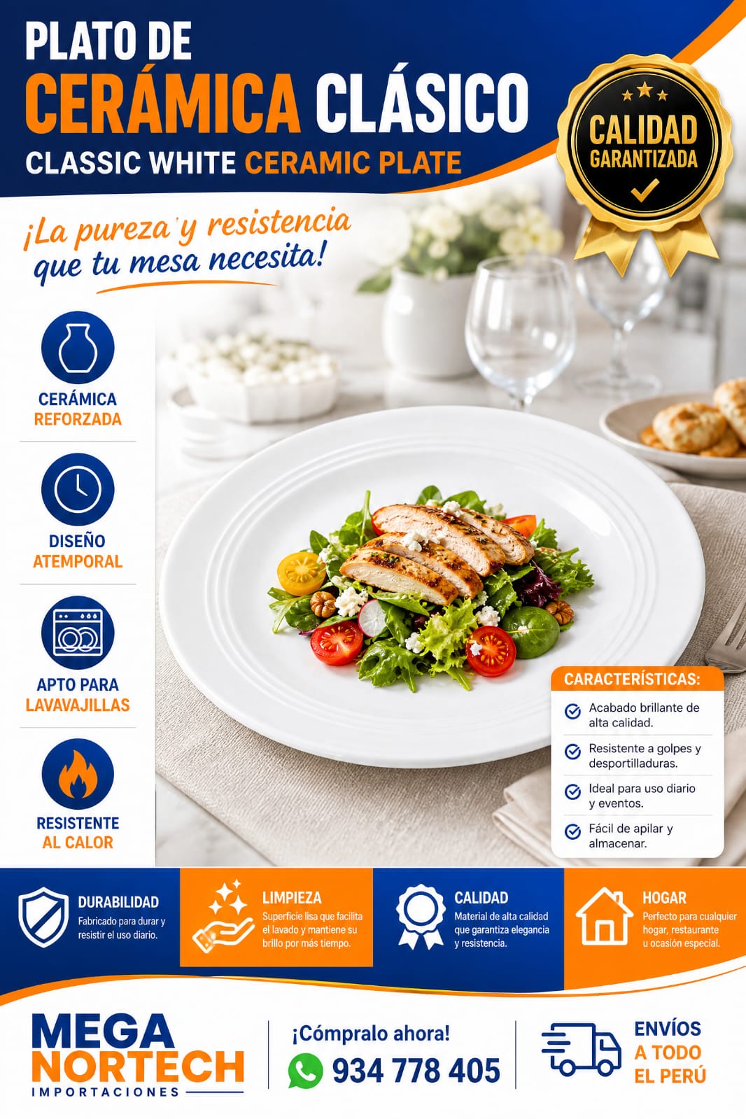 PLATOS DE CERAMICA PLANOS CON DISEÑO CIRCULAR