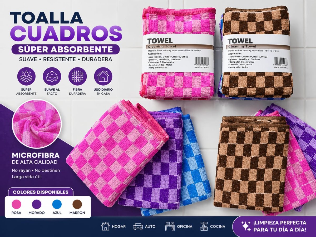 SET DE PAÑO DE LIMPIEZA