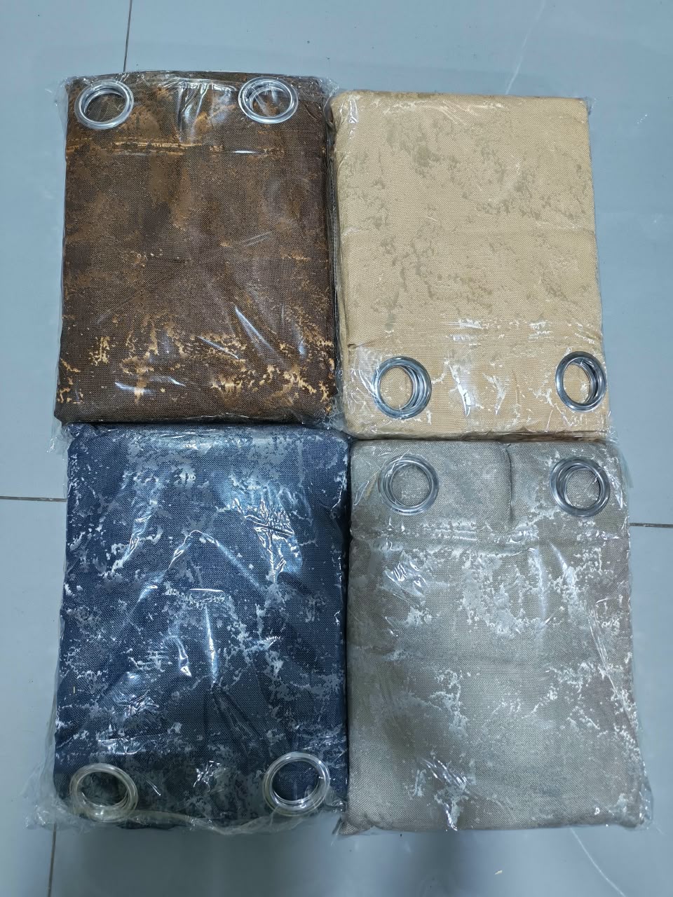 CORTINAS LABRADAAS PARA SALA EN 4 COLORES