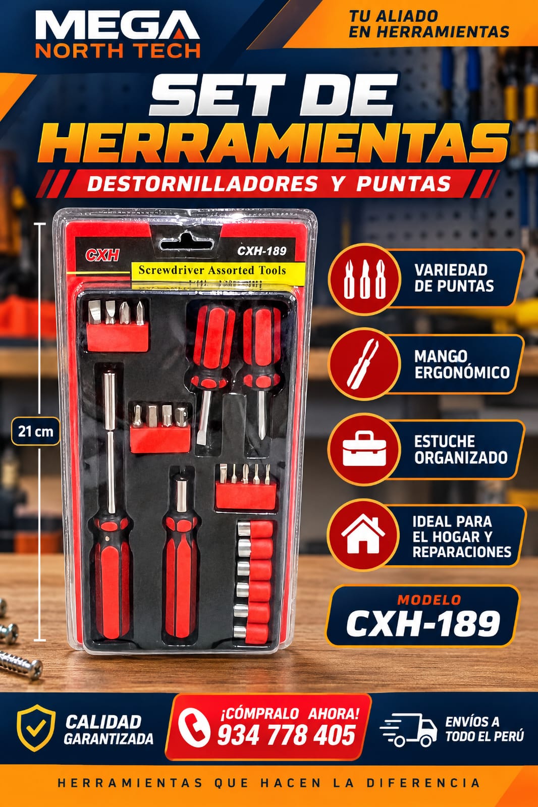 SET DE HERRAMIENTAS/ destornilladores y puntas