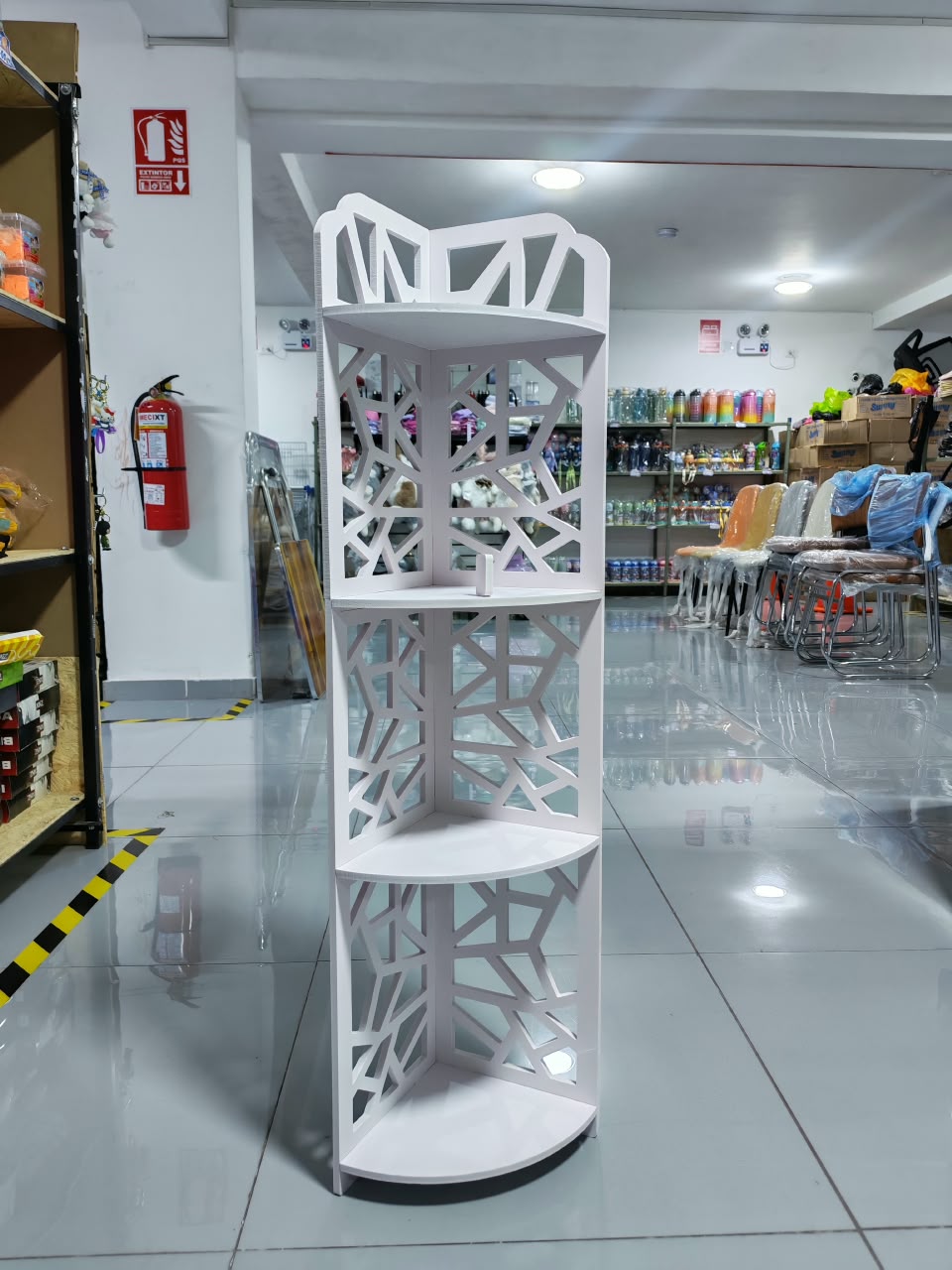 ESQUINERO ORGANIZADOR DE 4 NIVELES MDF