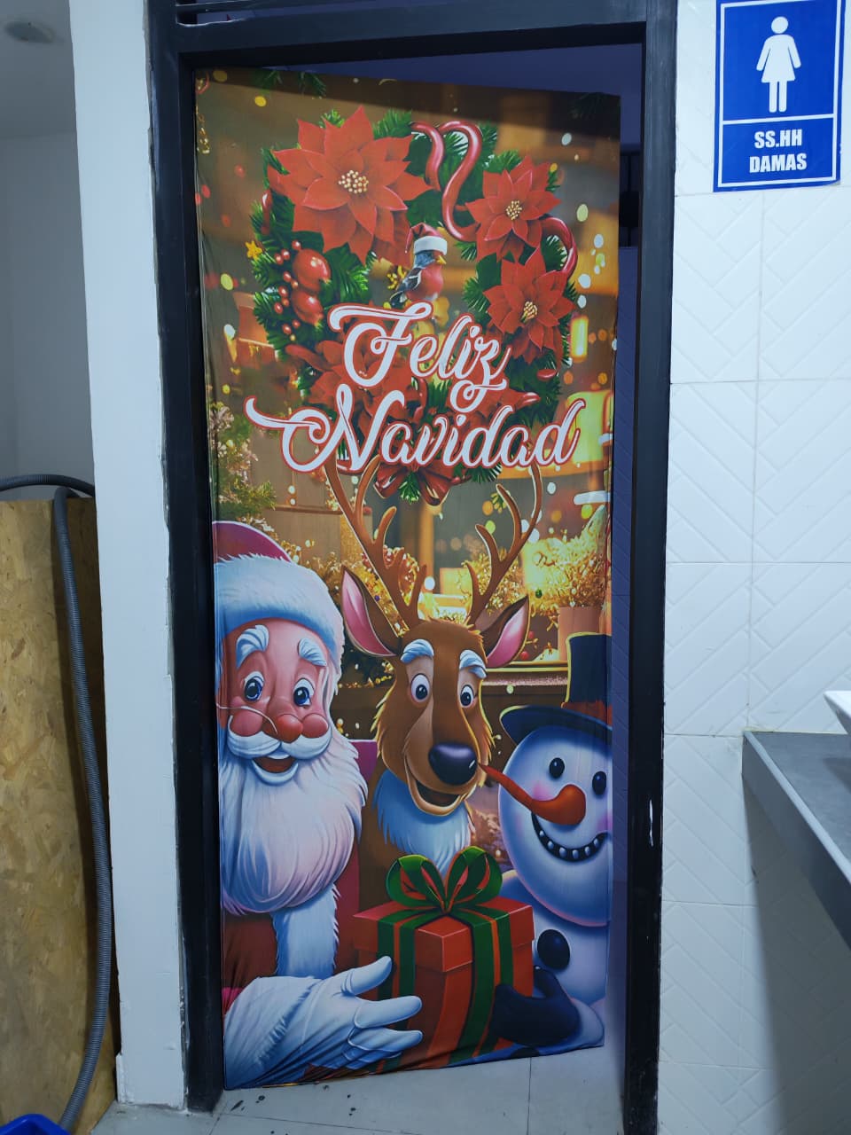 FUNDA DE PUERTA NAVIDEÑA 100x210 cm