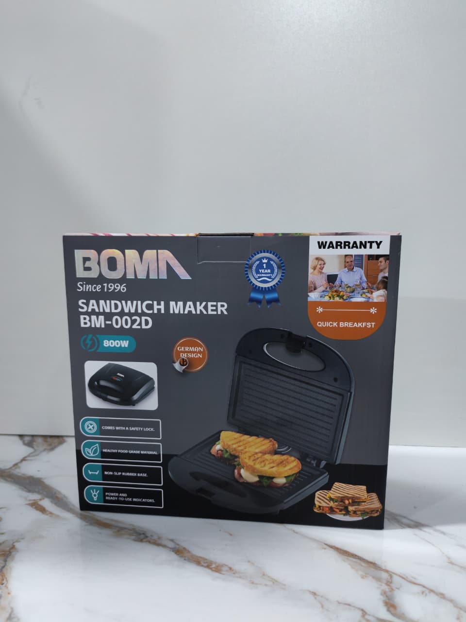 SANDWICHERA BOMA 800W