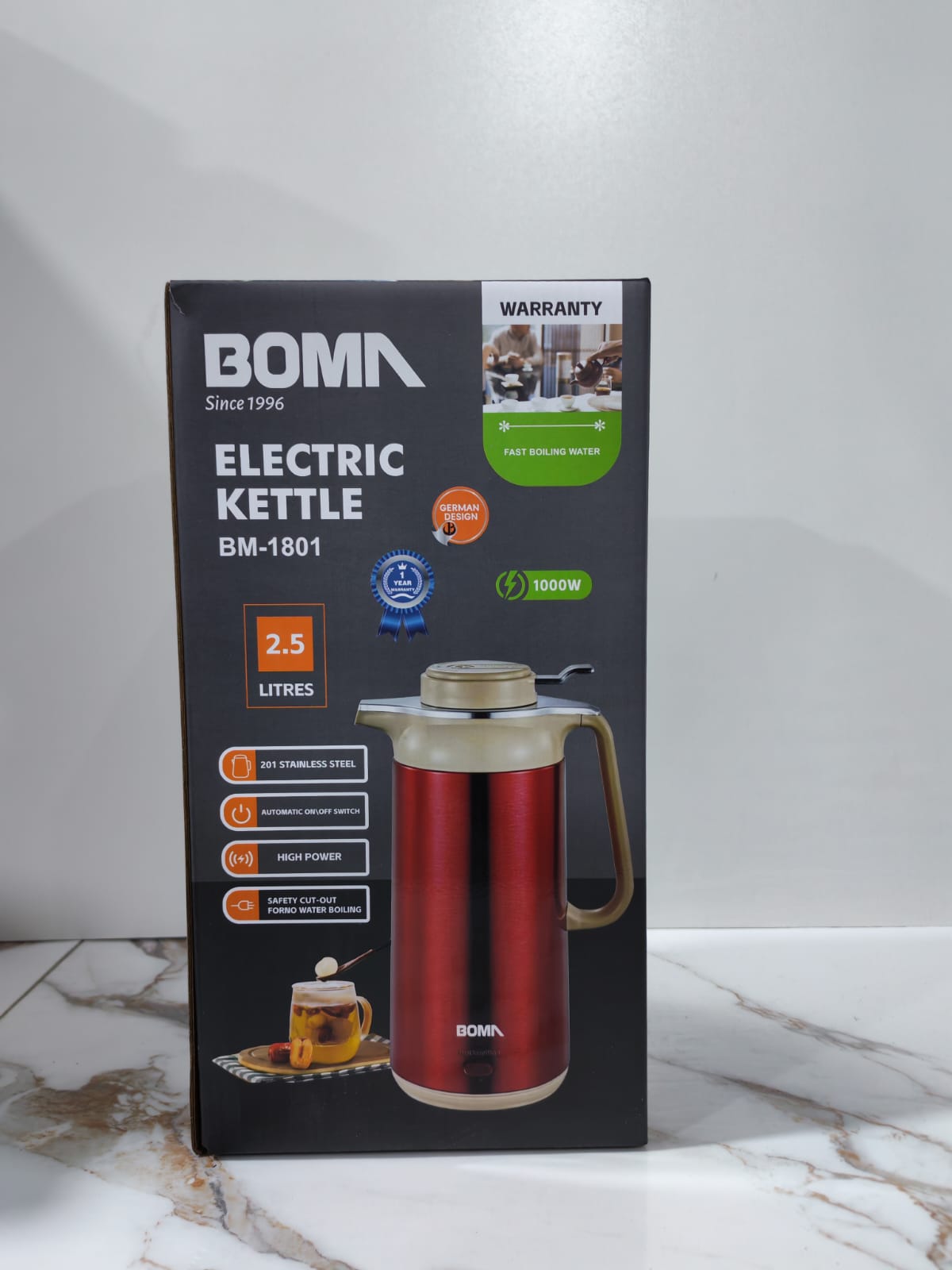 TERMO HERVIDOR BOMA 1000W/2.5L