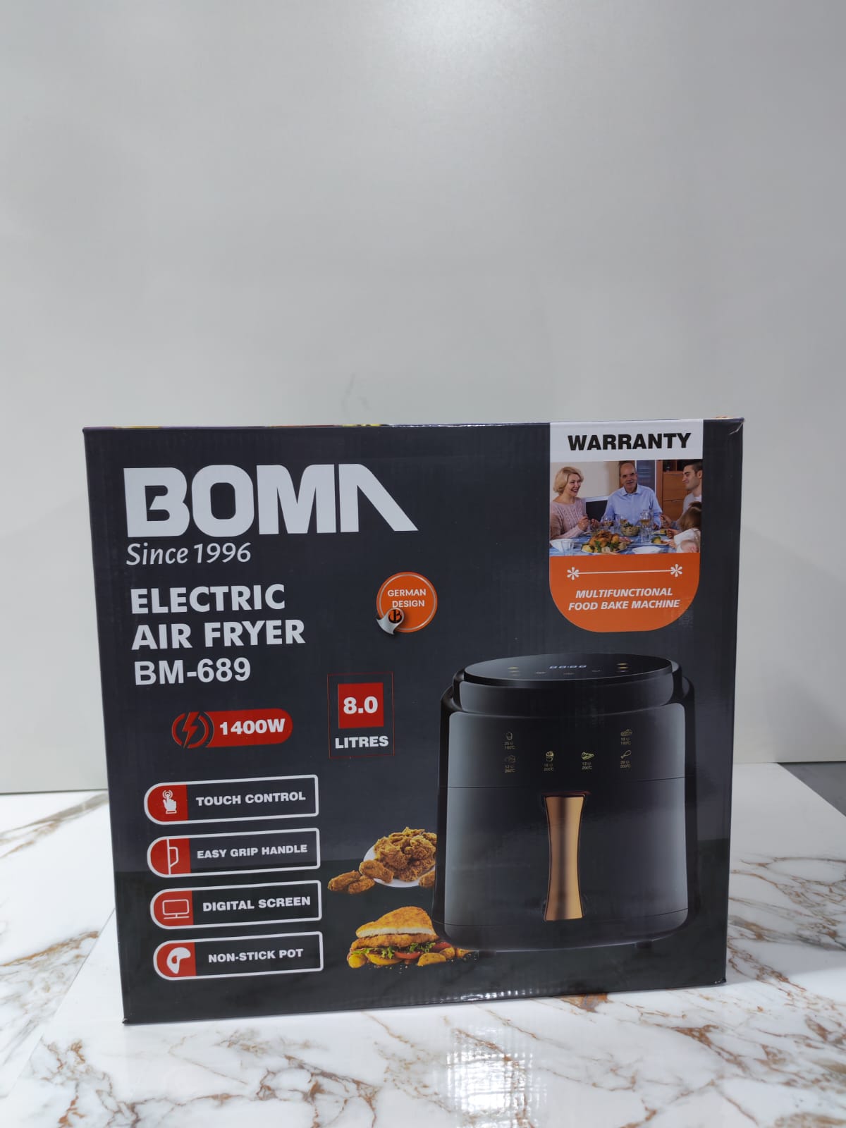 FREIDORA DE AIRE BOMA DE 8L-1400W