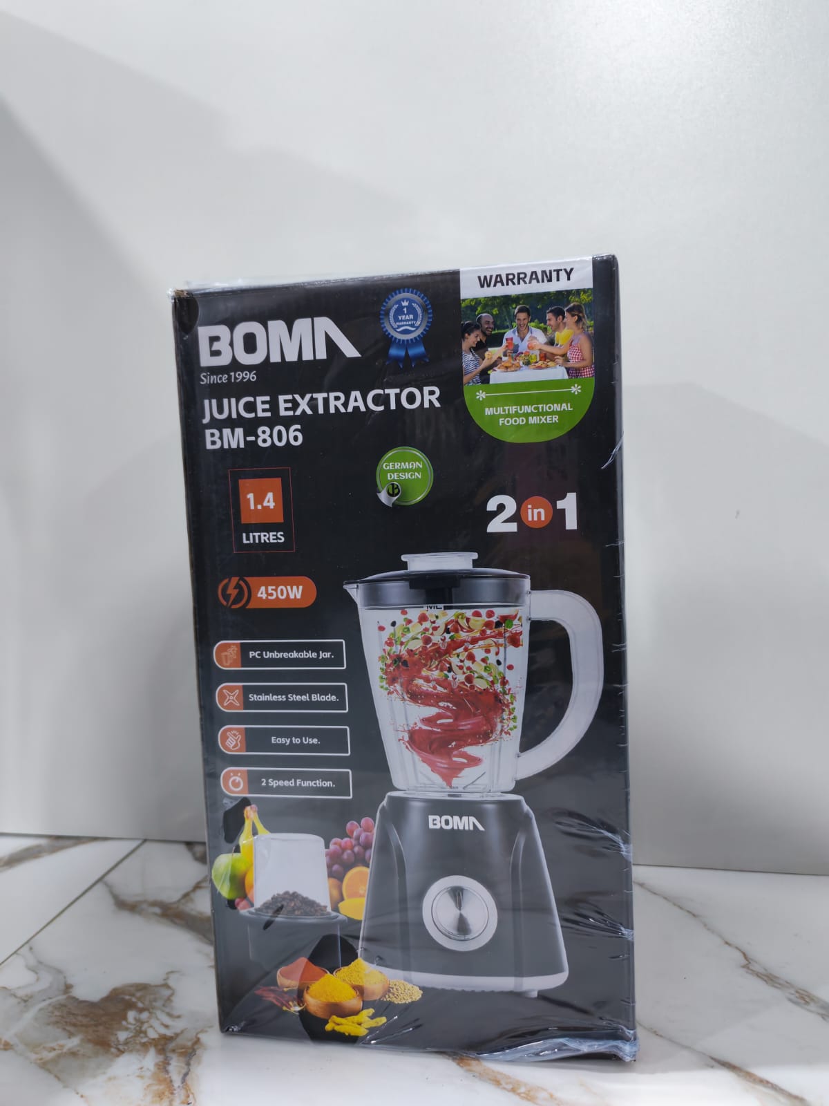 LICUADORA BOMA DE 1.4L/450W
