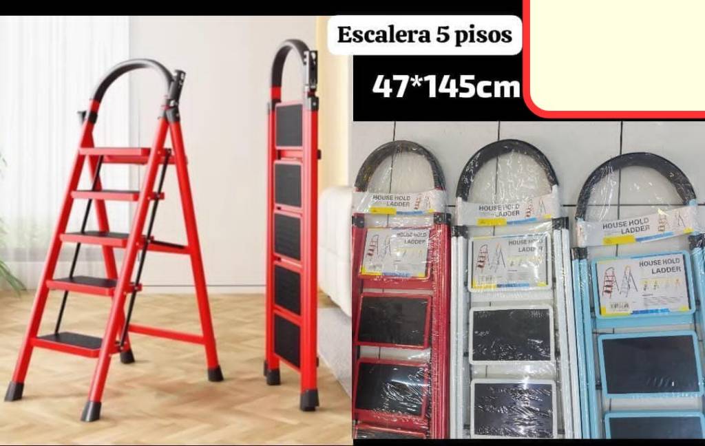 ESCALERA PLEGABLE DE 5 PELDAÑOS