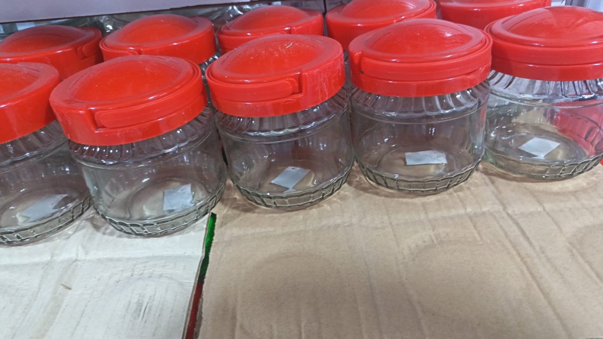 TARRO DE ALMACENANIENTO TAPA ROJA
