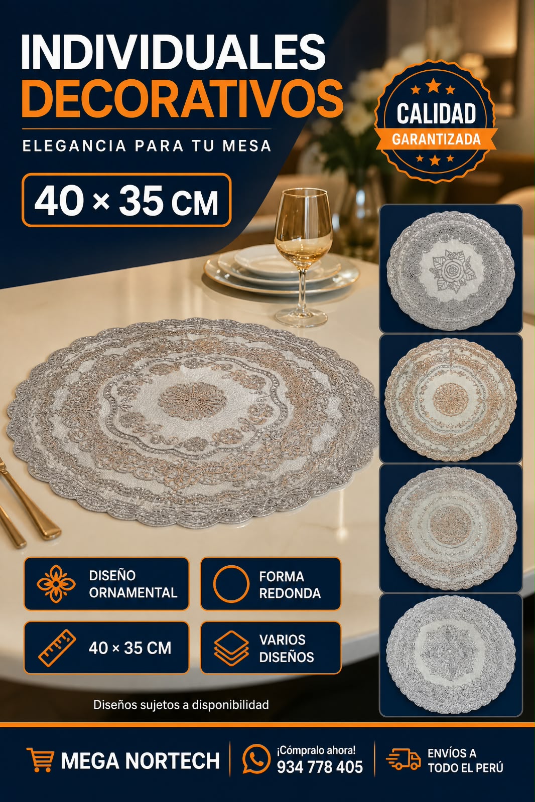 INDIVIDUALES CIRCULARES 12 PZ