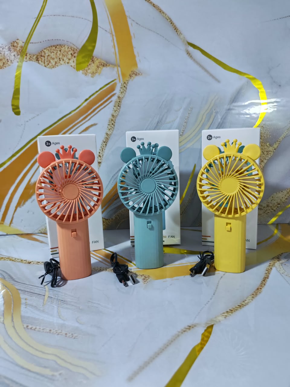 VENTILADOR DE MANO OSO RECARGABLE