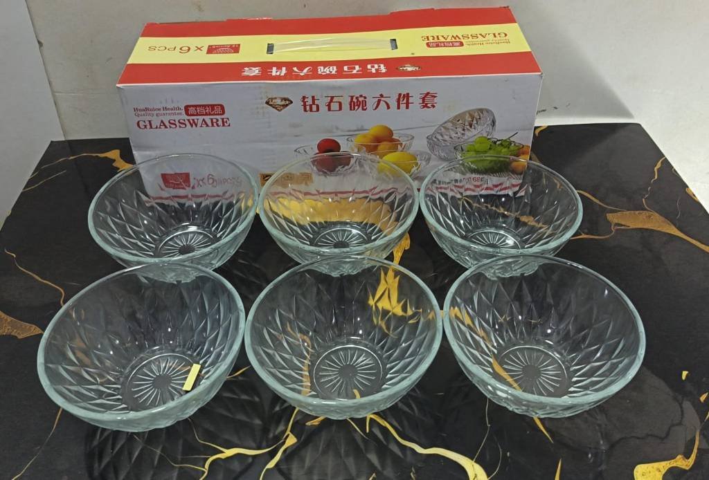 SET DE DULCERAS X6 DE VIDRIO