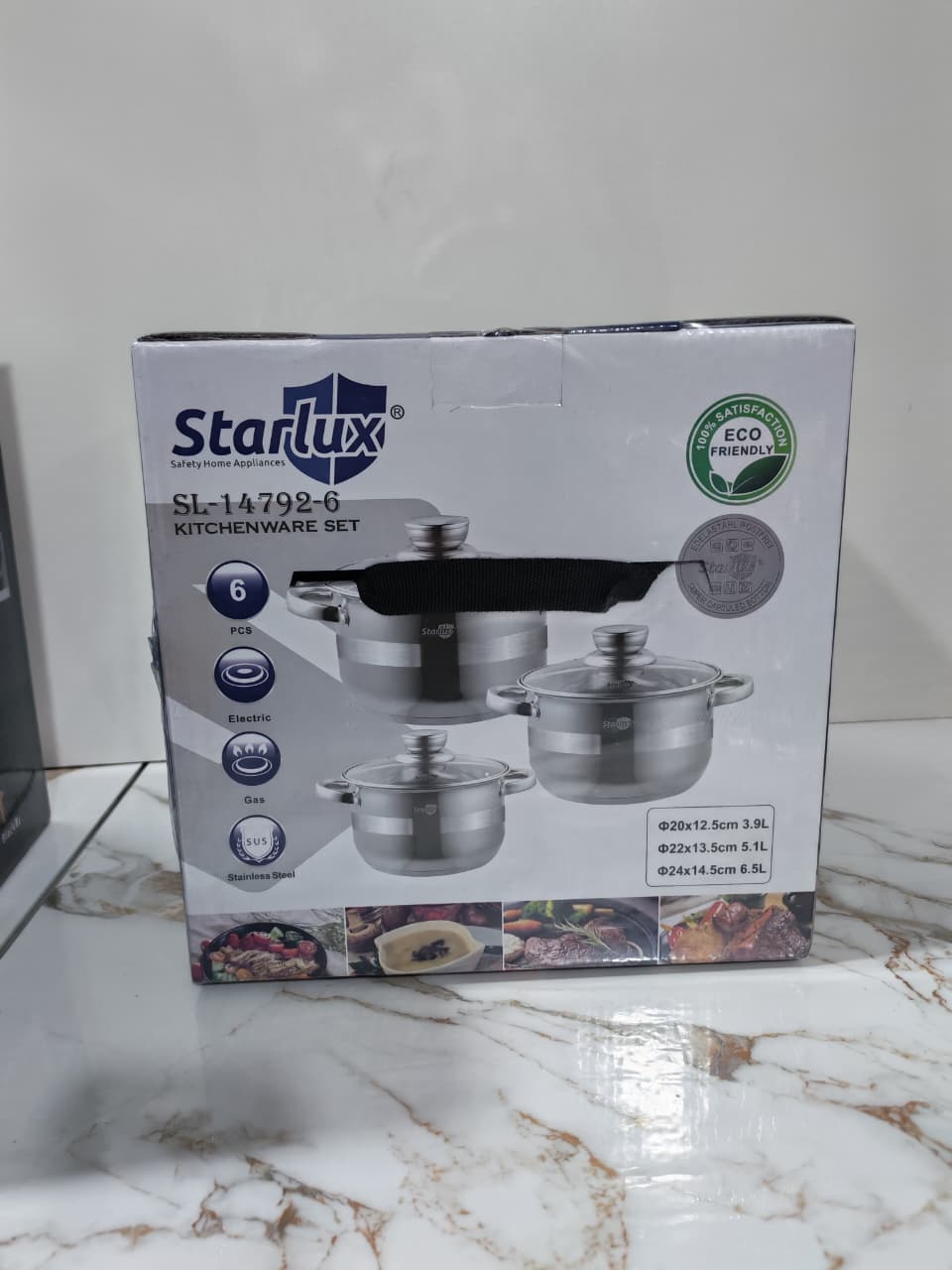 JUEGO DE OLLAS STARLUX -20,22,24CM