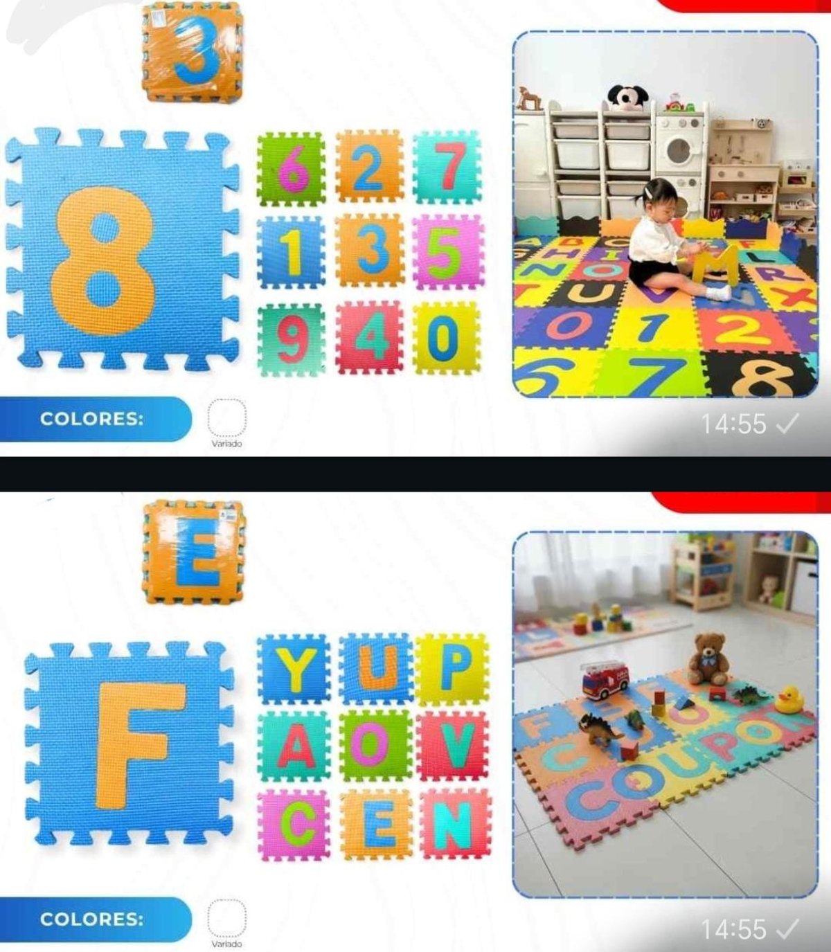 PISOS PUZZLE EVA VOCALES Y NUMEROS