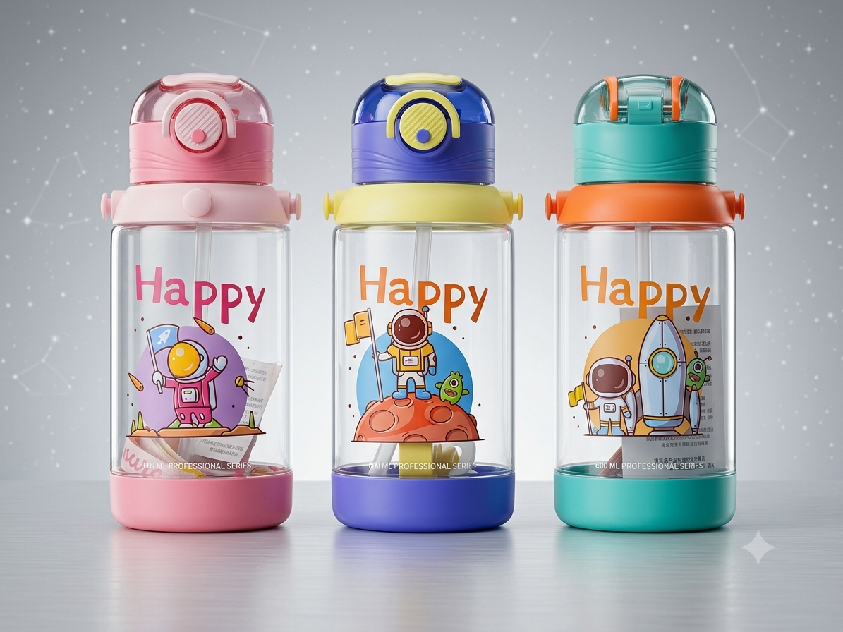 🚀 TOMATODO INFANTIL ASTRONAUTA "HAPPY" 600 ML 🚀